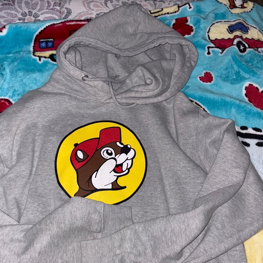 Gray Hoodie with Beaver Logo